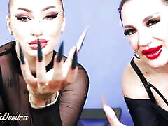 mature lesbian girls with Extreme Stiletto Nails Asmr