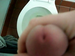 Jerking off in public old wife wanks young boys with stall door open!
