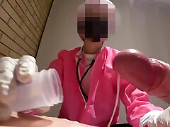 Japanese hot sexy japani techer milks and rocks cock in the hospital - POV