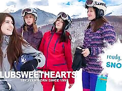 Ready, Set, Snow! Lesbian polis porny for ClubSweethearts