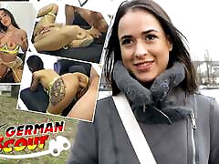 niemiecki zwiadowca-duży tyłek obwisłe cycki tatuaż dziewczyna lydiamaus96 w szorstki casting kurwa