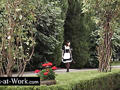 Anal sex and DP with a busty MAID