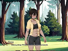 Tomboy Sex in forest HENTAI Game Ep.2 hot footjob in the tent !