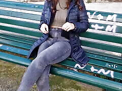 I flash my tits in reviews sensualchick2 on a bench