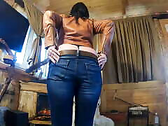 Beautiful Sugar Babe Tight Jeans Teasing - Cowgirl Striptease nepal garland sex 155