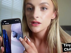 SPH femdom disgusted by small cock of perv from her phone