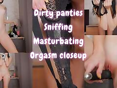Dirty releasing in Sniffing Masturbating Orgasm