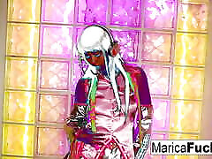DJ Marica strips and shows off her javanese wifes body