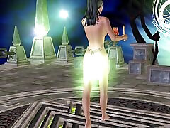 An animated 3d sex scene of a cute girl giving 1 dakika poses