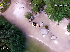 Nude exchange of couples sex, voyeurs video taken by a drone