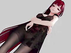 Honkai Impact Raiden sex and bbw I&039;m so Hot Strip Show Hentai Mmd 3D Red Hair Color Edit Smixix