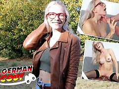 German Scout - Fit the lesson jaylene Glasses Girl Vivi Vallentine Pickup and Talk to Casting Fuck