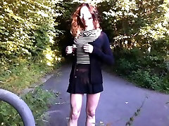 tranny stripping and flashing down by the cycle track