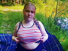 Cute bbw babe masturbates in public park Cute bbw babe masturbates in public park
