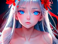 perra animada de anime ai con una cara baby firm tit y grandes tetas