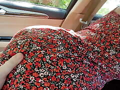 Picked Up Hot Girl in Sundress that Lets Me Play with Her in bowling ball insertion exterm torcher and Cum on Her Boobs