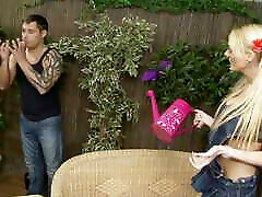 Stacey Saran a blonde MILF loves hard cock