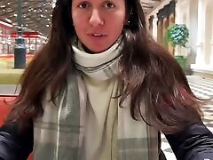 Real Porn Casting in a Public Toilet of Shopping Mall