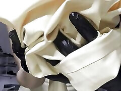 医疗情妇脱衣服白色乳胶ASMR