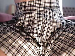Spies on Kate Kuray while jerking off
