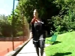 German amateur couple with wife in stockings fuck in public German amateur couple with wife in stockings fuck in public