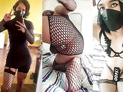 Twink TrapyAle plays by sucking a hard cock and then sticking it in his hot tight ass