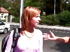 Tattooed Redhead Babe Enjoys Big Dick at Car