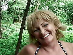 Blonde mature fucking hard and getting her titties creamed