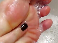 Soft Legs and Lustful Toes Playing in the Water