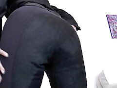 coccolare il mio equitazione pantaloni julie train e masturbarsi allo stesso tempo