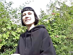 tedesco scout-alto magro ragazza francese delfine dahlia pick-up e parlare di casting cazzo