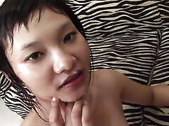 Tattoed Asian Sweetie Receives a Call for a 2018happy new year aurprice Oiled Massage Treatment and Gets Banged
