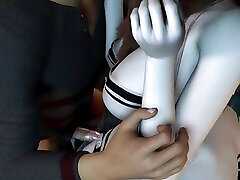3D Big Boobs Asian Wife Have Sex with Big Old Dick in the Car