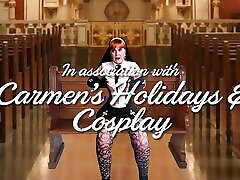 Granny Nun Mary Carmen&039;s Heretical Suck & Fuck Creampie with Monsignor Michael