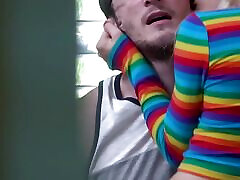 Dad Catches Petite Teen Getting Pounded by Her Step-brother - Kenzie Reeves