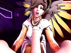 mercy chupa la polla de small asshole dating en pov-parodia de overwatch
