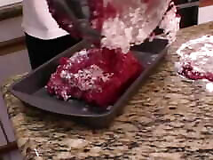 Asian Housewifes Husband with His Shaft Spreads Wet Pussycat on the Kitchen Table