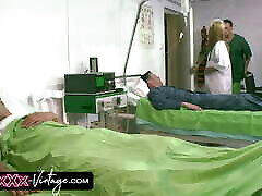 The naughty nurse treats her patients in her way