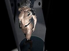 Watching a Cyberpunk nicole sins Take a Shower