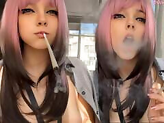 Pink Hair Step Sister teen sex ma gamme for you ask me for full vid