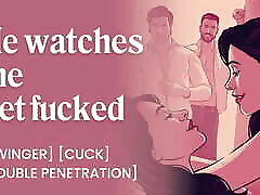 Fucked in front of my husband at a swingers club. Porn for women - EROTIC ASMR AUDIO PORN