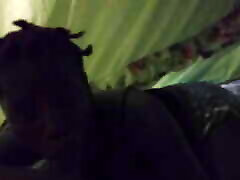 Quarantine Forth with Ebony Teen Thot in the Night She Deepthroats Her Mentor BBC