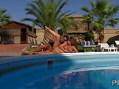 Roberta Gemma in the pool wants cock