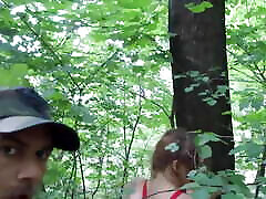 Misha Maver fucked from behind in the woods by Christian Clay