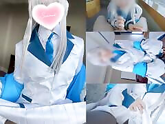 blue archive noa cosplaying doucement sadique, taquineries cochonnes qui font fondre le cerveau