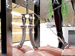 bionda ladri punizione-hardcore metallo bondage 3d bdsm