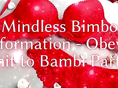 Mindless Bimbo Transformation - jojo parti and Submit to Bambi Part 2