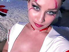 Hell&039;s Nurse Celebrates Halloween Alone. Andre Love Solo.