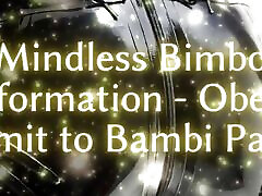 transformación bimbo sin sentido-obedecer y someterse a bambi parte 3