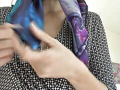 Beautiful Silk Headscarf Fashion Show Autumn Scarves Lady Victoria Valente Headscarf Mistress Beautiful Silk Headscarf Fashion Show Autumn Scarves Lady Victoria Valente Headscarf Mistress